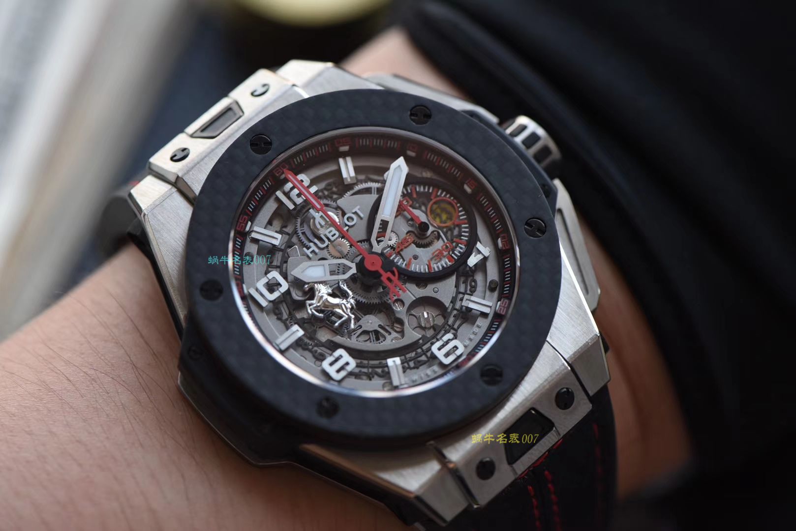 视频评测V6出品  Hublot  Ferrari Titanium F3系列 宇舶法拉利401.NQ.0123.VR腕表 / YB066