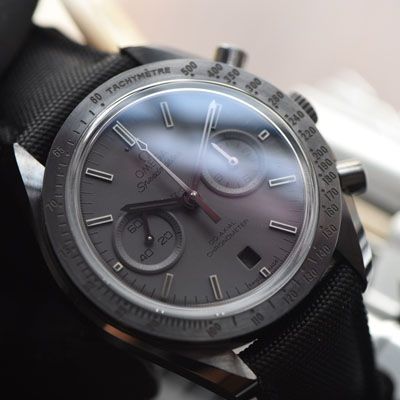 视频评测OM厂欧米茄月之暗面  OMEGA欧米茄超霸系列311.92.44.51.01.005腕表(墨黑)