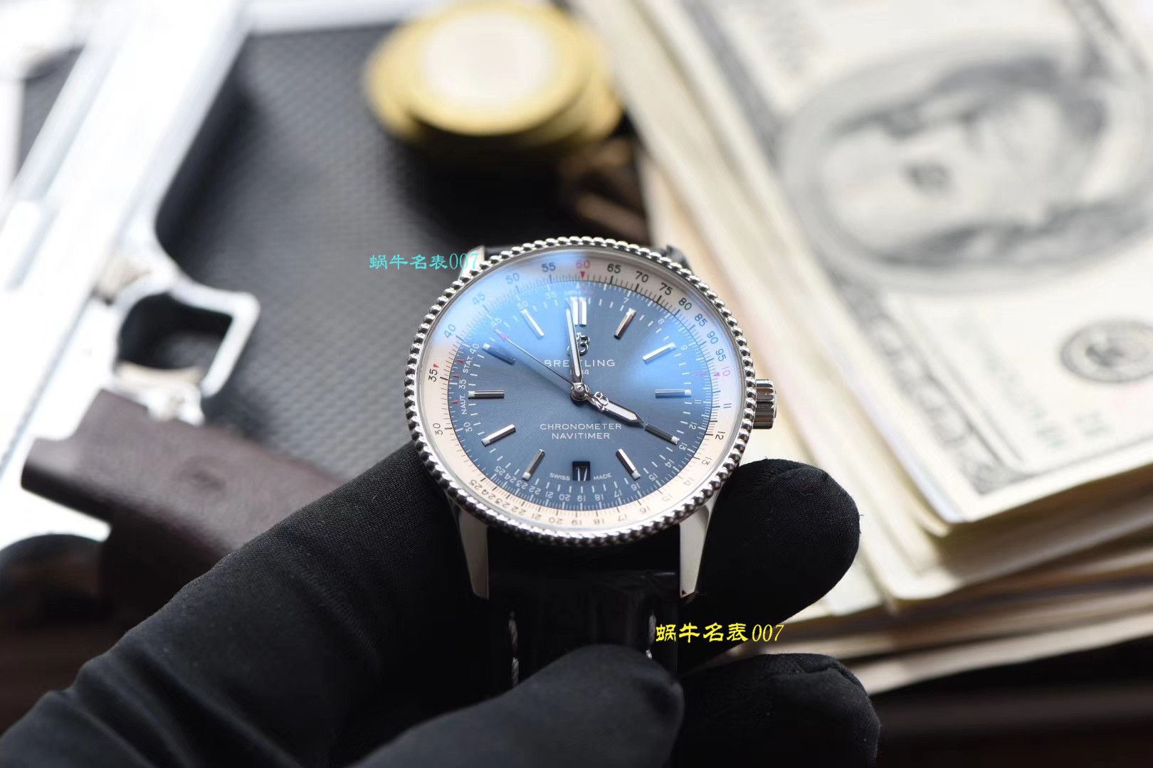   渠道原单  百年灵航空计时1系列A17326211C1P3（蓝面）腕表 / BL099