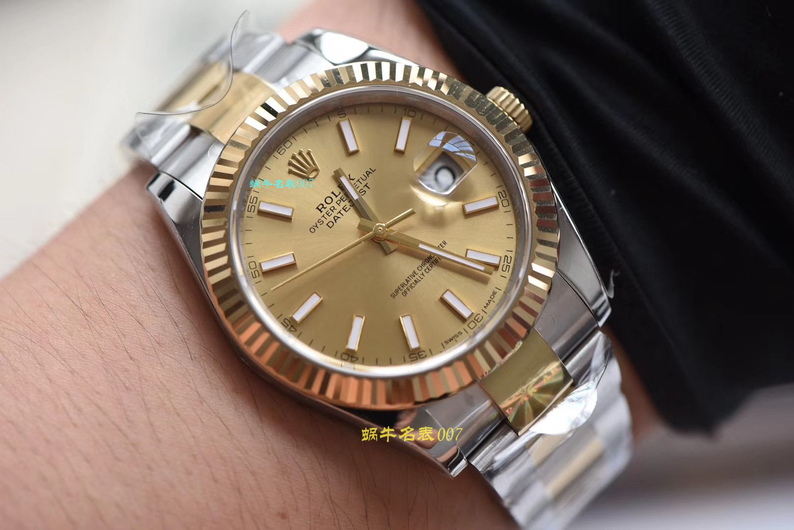 视频评测AR厂劳力士日志手表  的手表劳力士日志型系列116333-72213香槟盘腕表 / R320