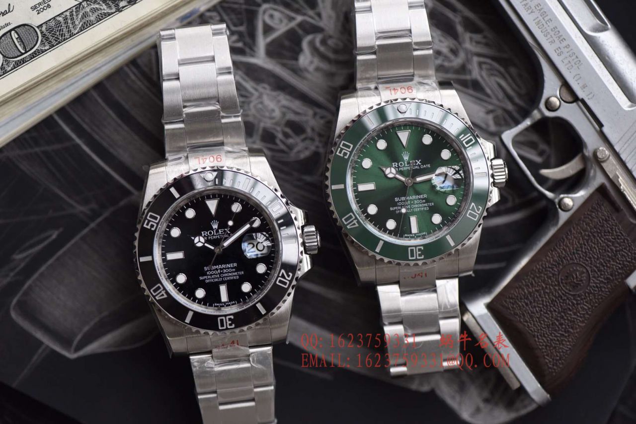   哪里能买到好的瑞士表视频评测NOOB厂迄今为止最强ROLEX绿水鬼～V9版本黑水鬼 / FK07