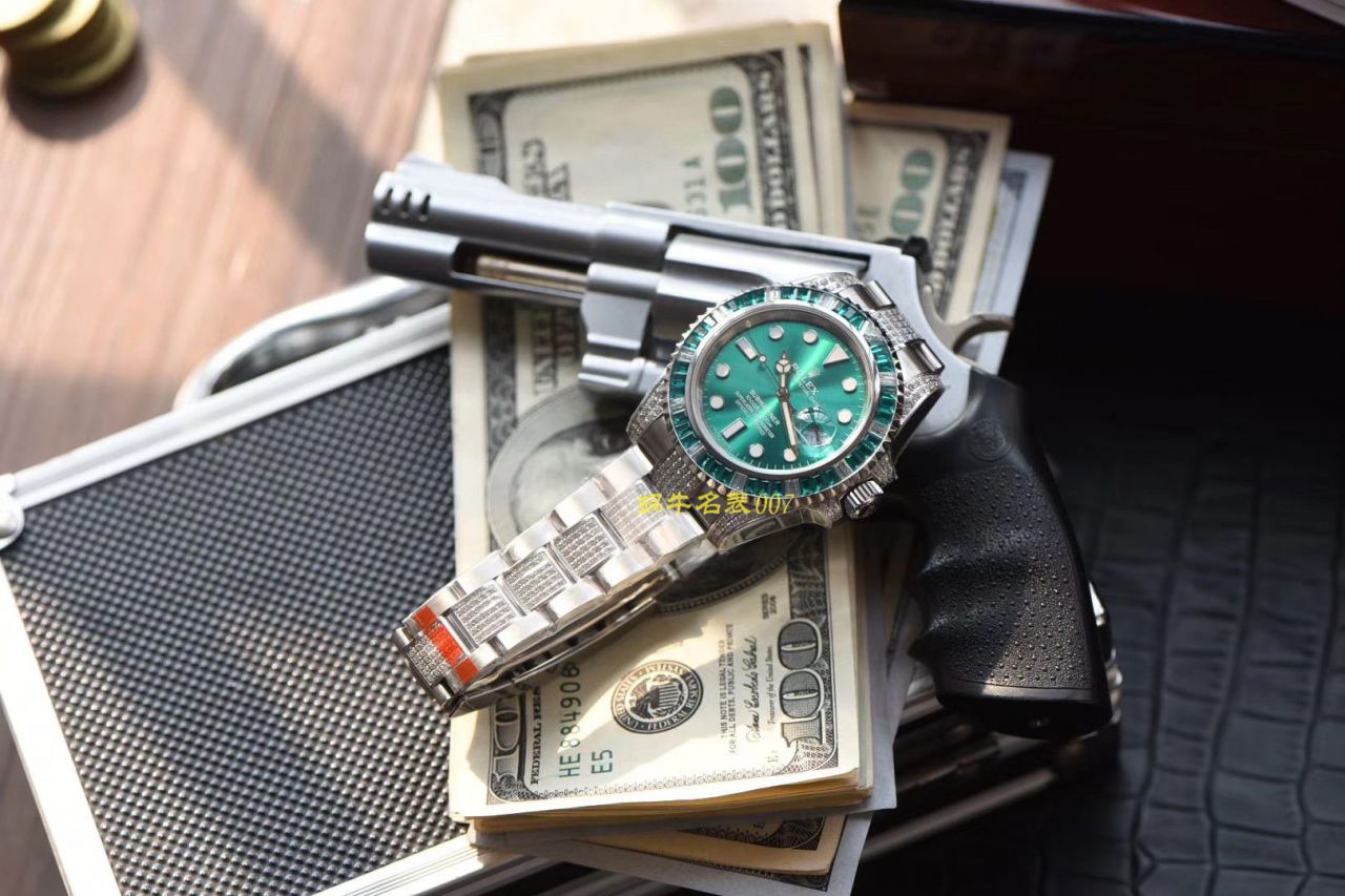   LF厂劳力士  LF帝皇定制版镶钻绿水鬼❗绿钻水鬼 / R363