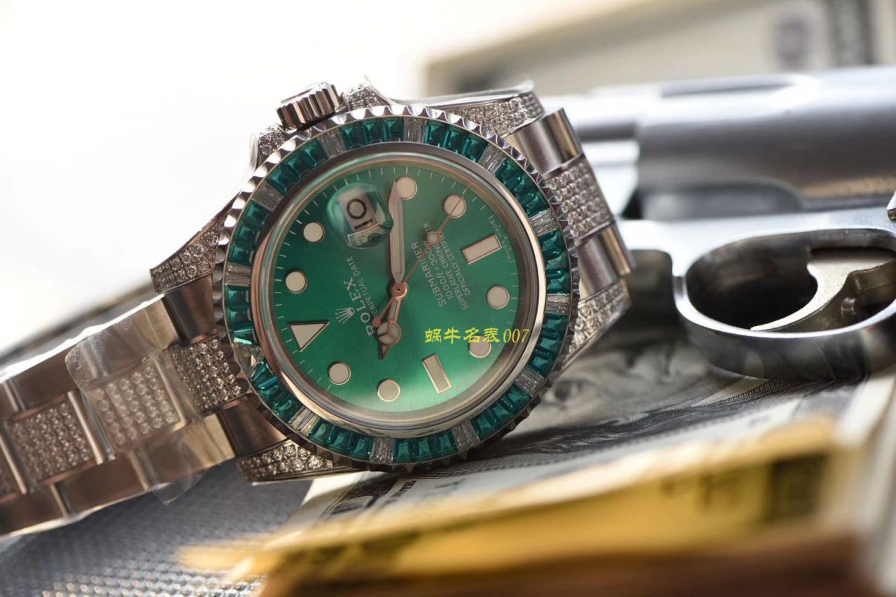   LF厂劳力士  LF帝皇定制版镶钻绿水鬼❗绿钻水鬼 / R363