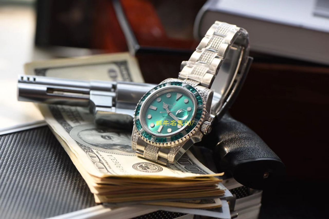   LF厂劳力士  LF帝皇定制版镶钻绿水鬼❗绿钻水鬼 / R363