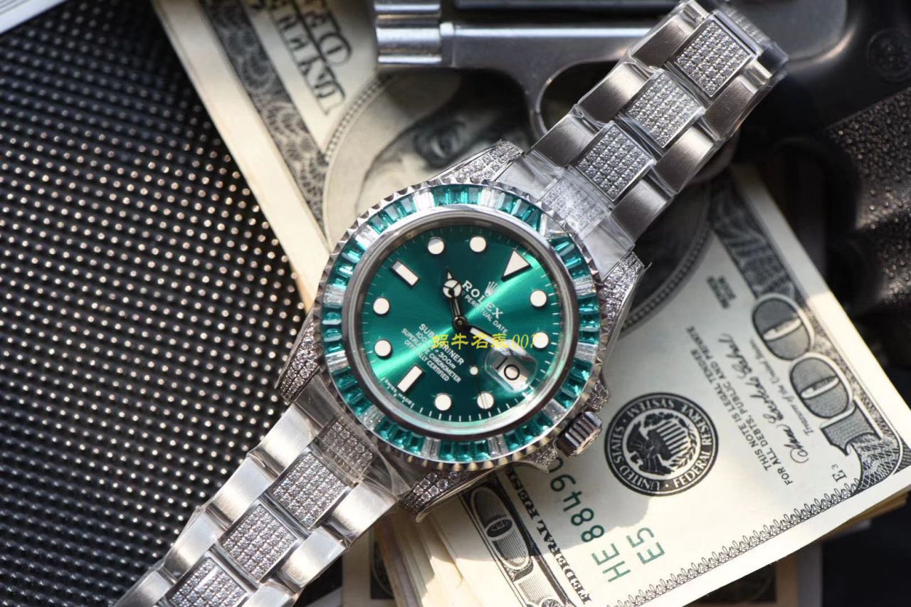   LF厂劳力士  LF帝皇定制版镶钻绿水鬼❗绿钻水鬼 / R363