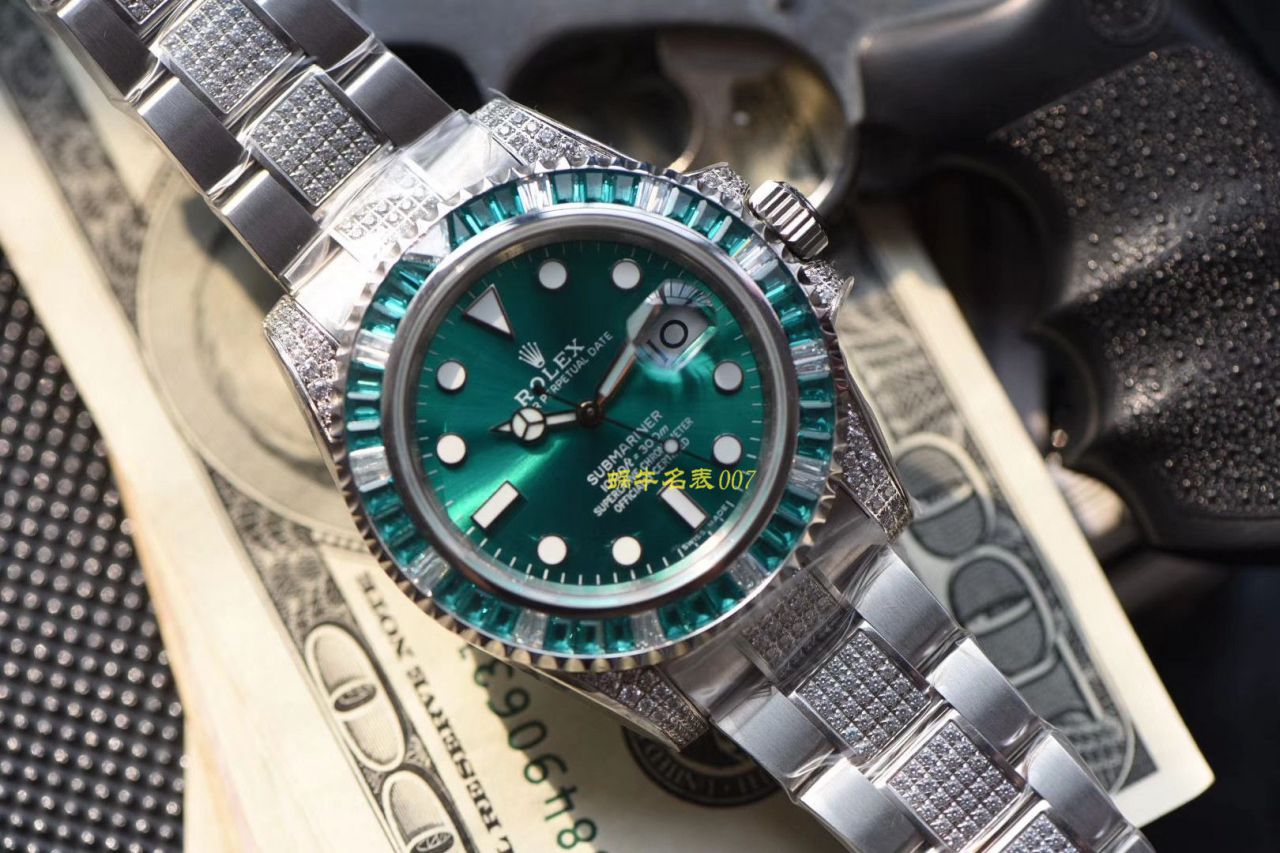   LF厂劳力士  LF帝皇定制版镶钻绿水鬼❗绿钻水鬼 / R363