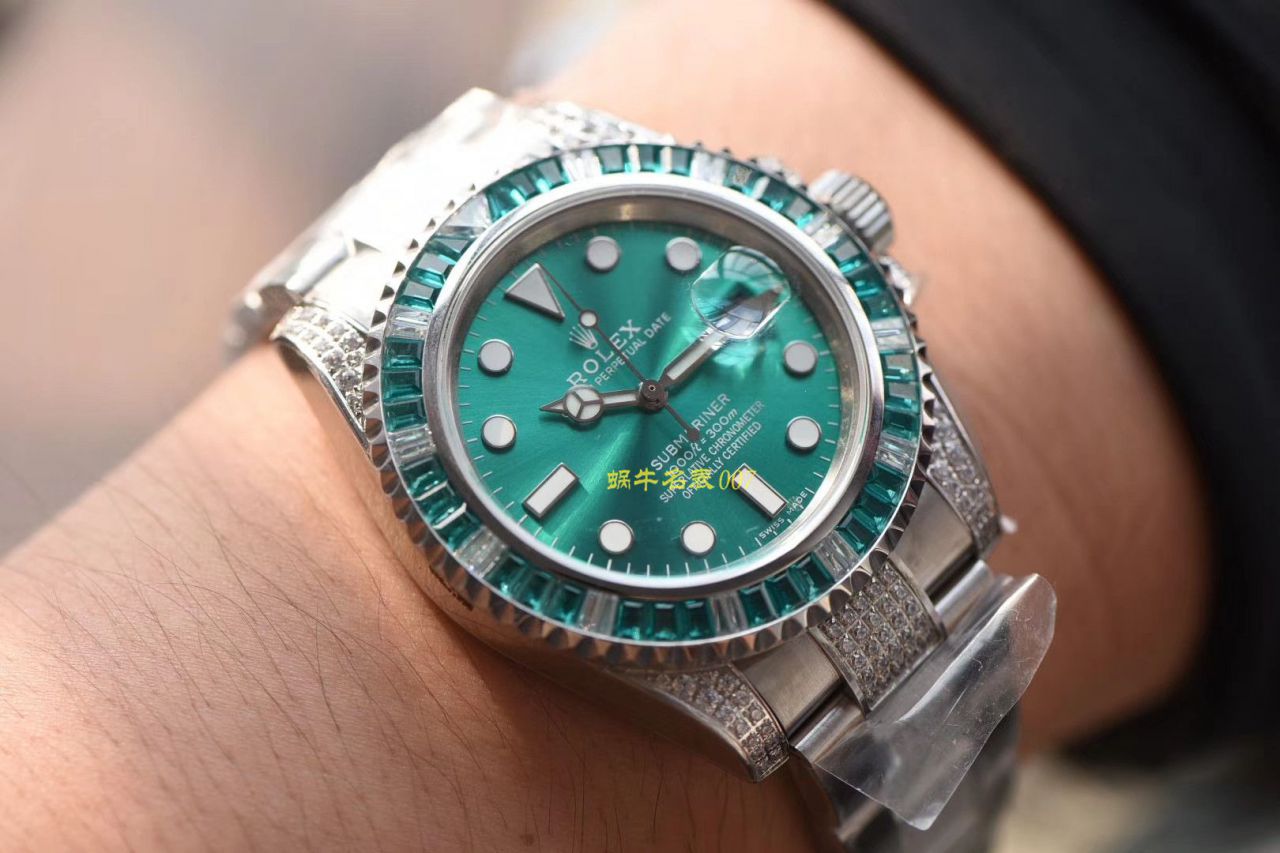   LF厂劳力士  LF帝皇定制版镶钻绿水鬼❗绿钻水鬼 / R363