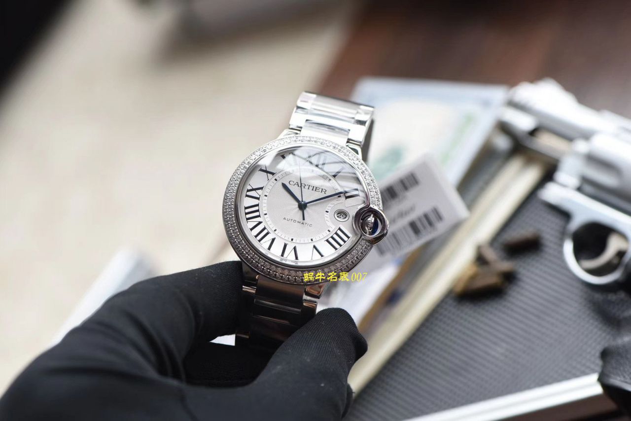   V6厂官网CARTIER表  卡地亚蓝气球系列WE9009Z3钻圈腕表 / K222
