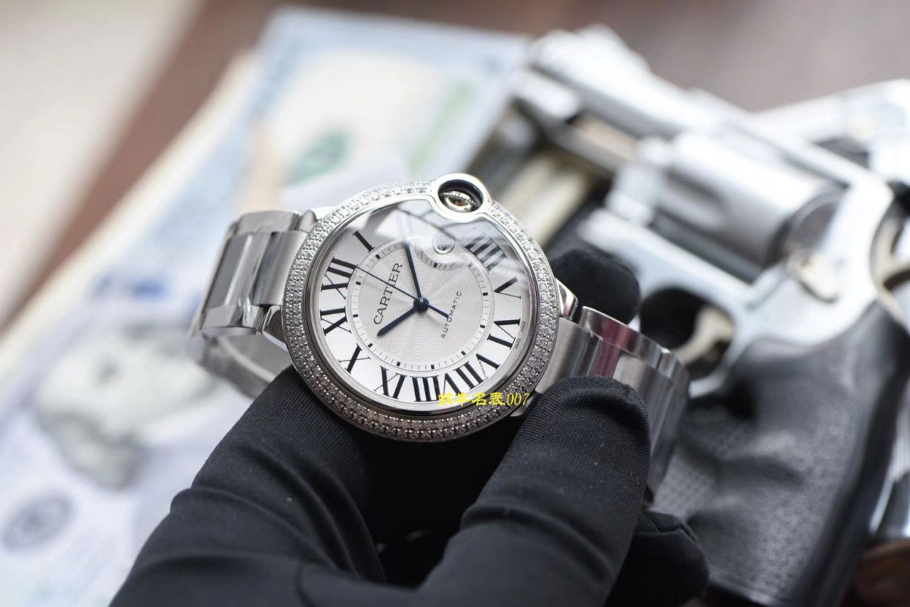   V6厂官网CARTIER表  卡地亚蓝气球系列WE9009Z3钻圈腕表 / K222
