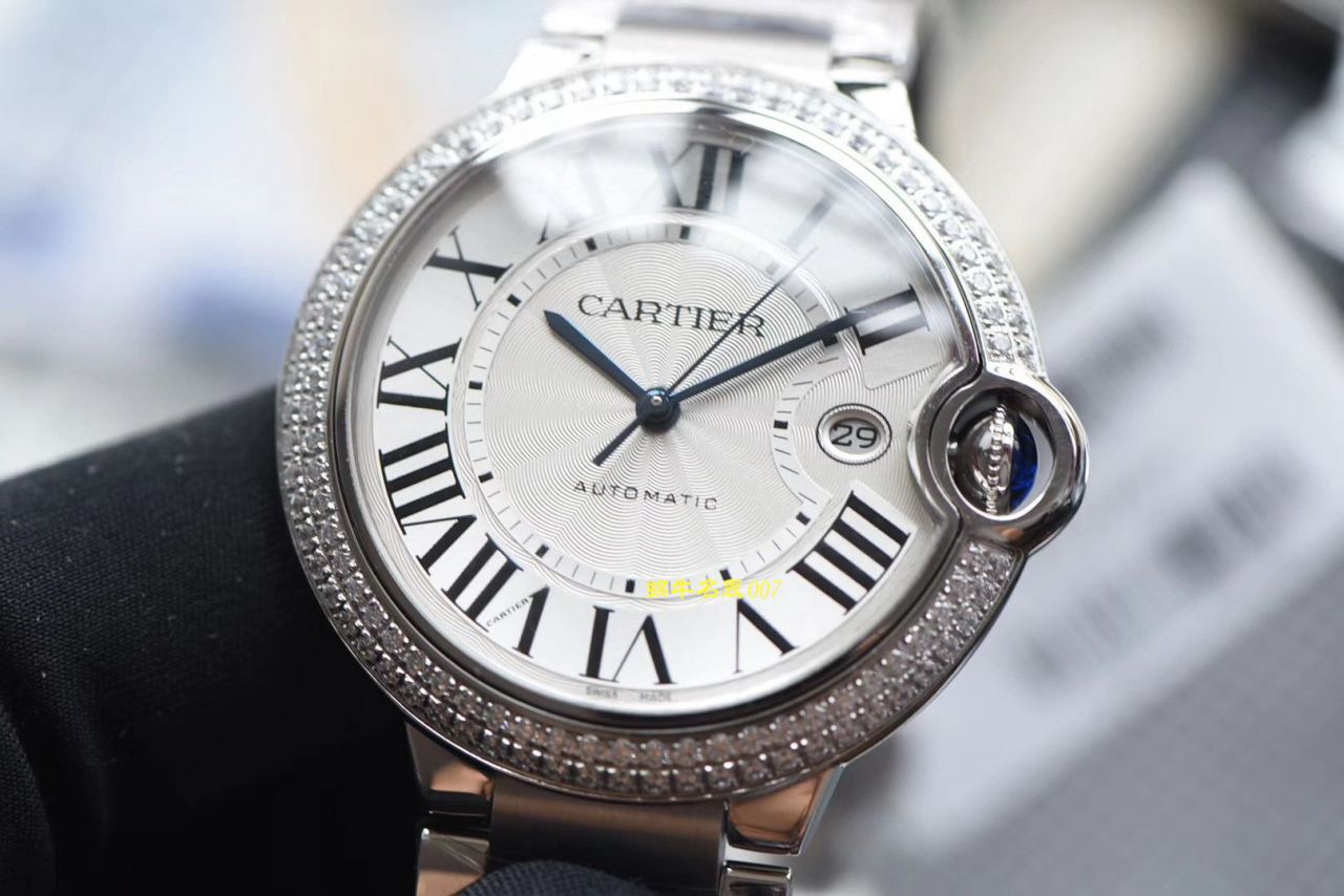   V6厂官网CARTIER表  卡地亚蓝气球系列WE9009Z3钻圈腕表 / K222