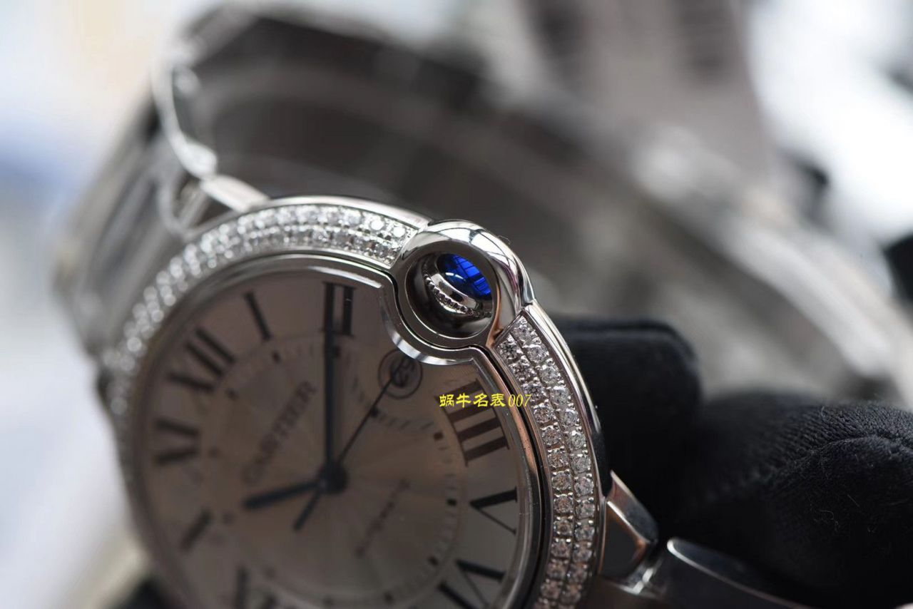   V6厂官网CARTIER表  卡地亚蓝气球系列WE9009Z3钻圈腕表 / K222