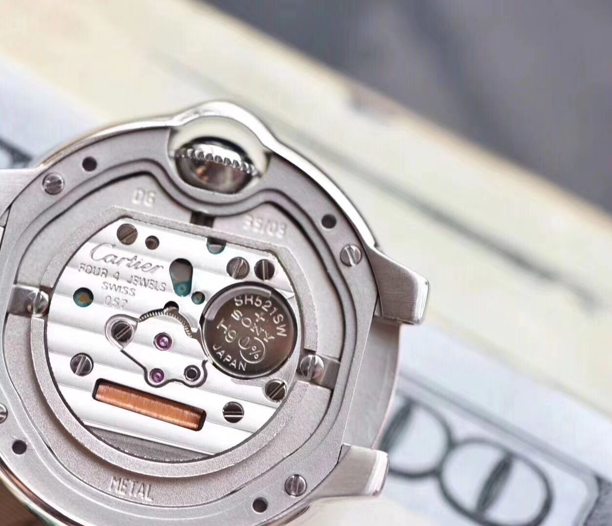   最好的V6厂蓝气球28mm最新升级版本  卡地亚蓝气球系列W3BB0005女士28毫米腕表 / K219