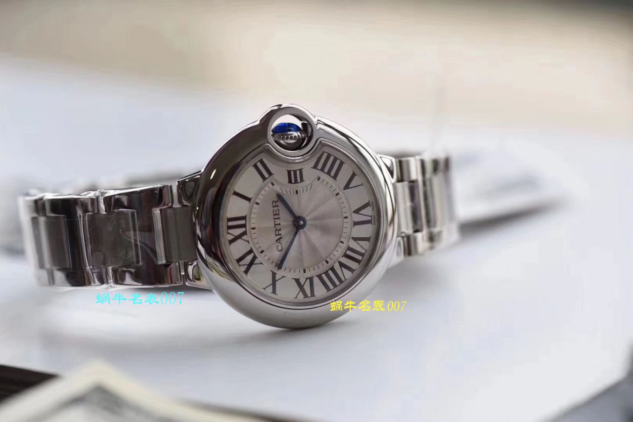   表最好的商家V6厂最新升级版  卡地亚蓝气球W6920084女士33毫米腕表 / K218