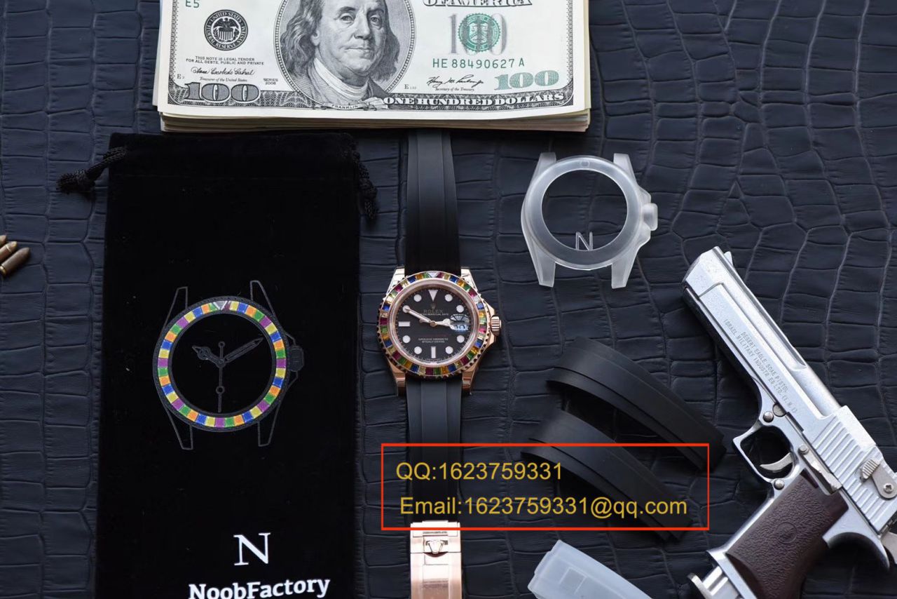 视频评测NOOB厂官网劳力士水鬼表  糖豆劳力士游艇名仕型系列116695SATS腕表 / R327