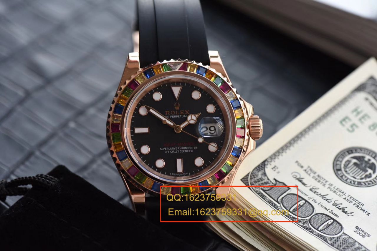 视频评测NOOB厂官网劳力士水鬼表  糖豆劳力士游艇名仕型系列116695SATS腕表 / R327