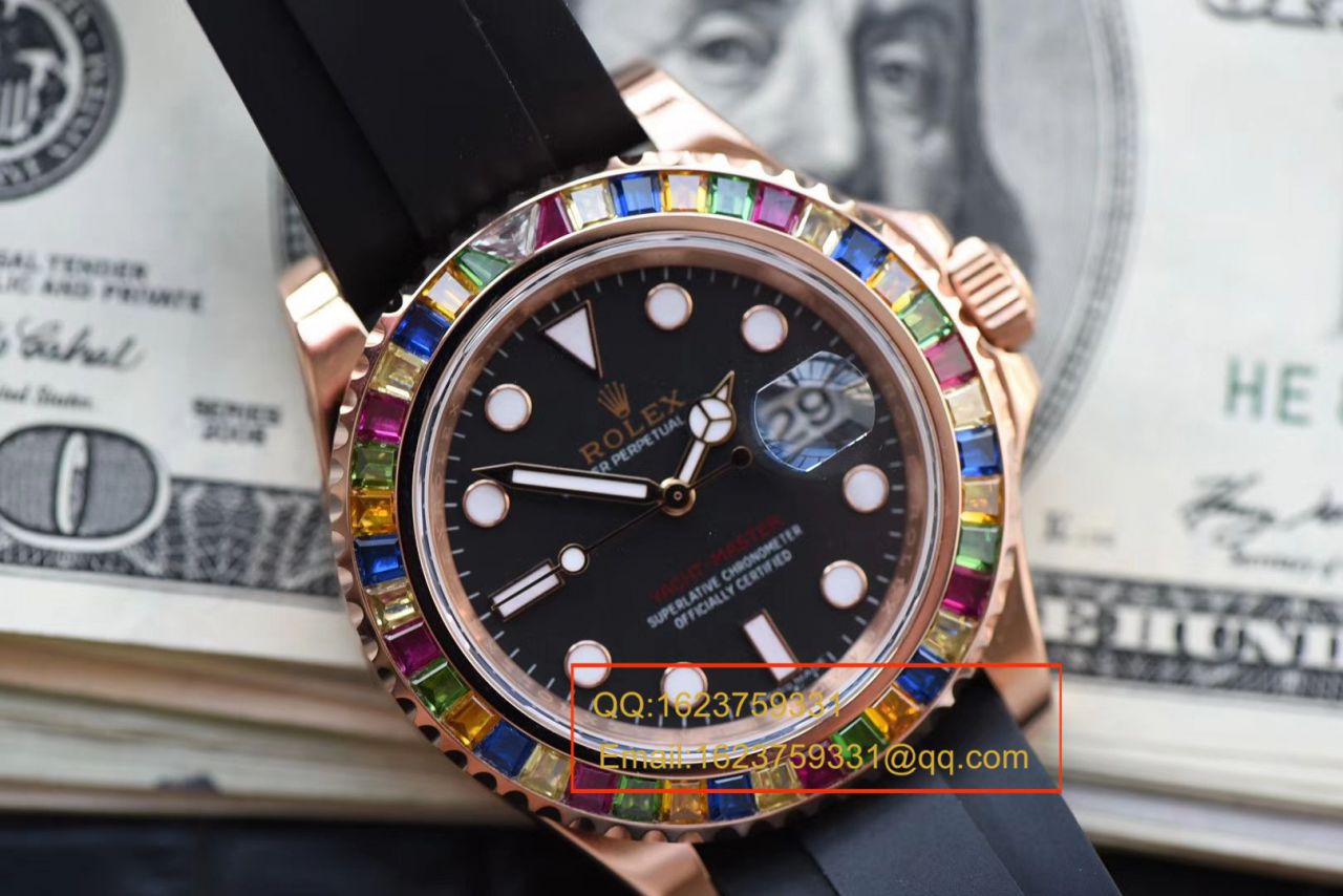 视频评测NOOB厂官网劳力士水鬼表  糖豆劳力士游艇名仕型系列116695SATS腕表 / R327