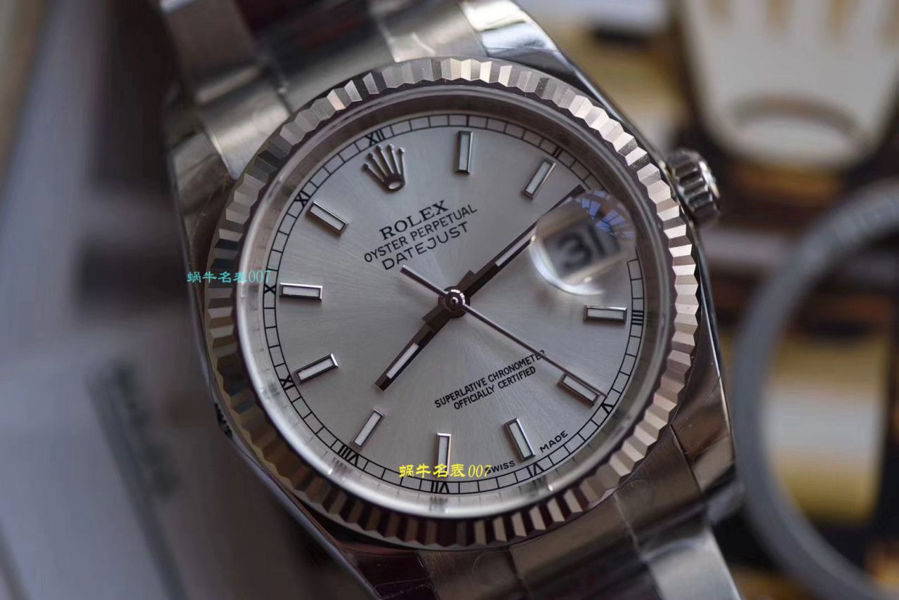 视频评测什么叫表，最好的表  DJ厂劳力士日志型36116234-G-63600银石腕表 / R360