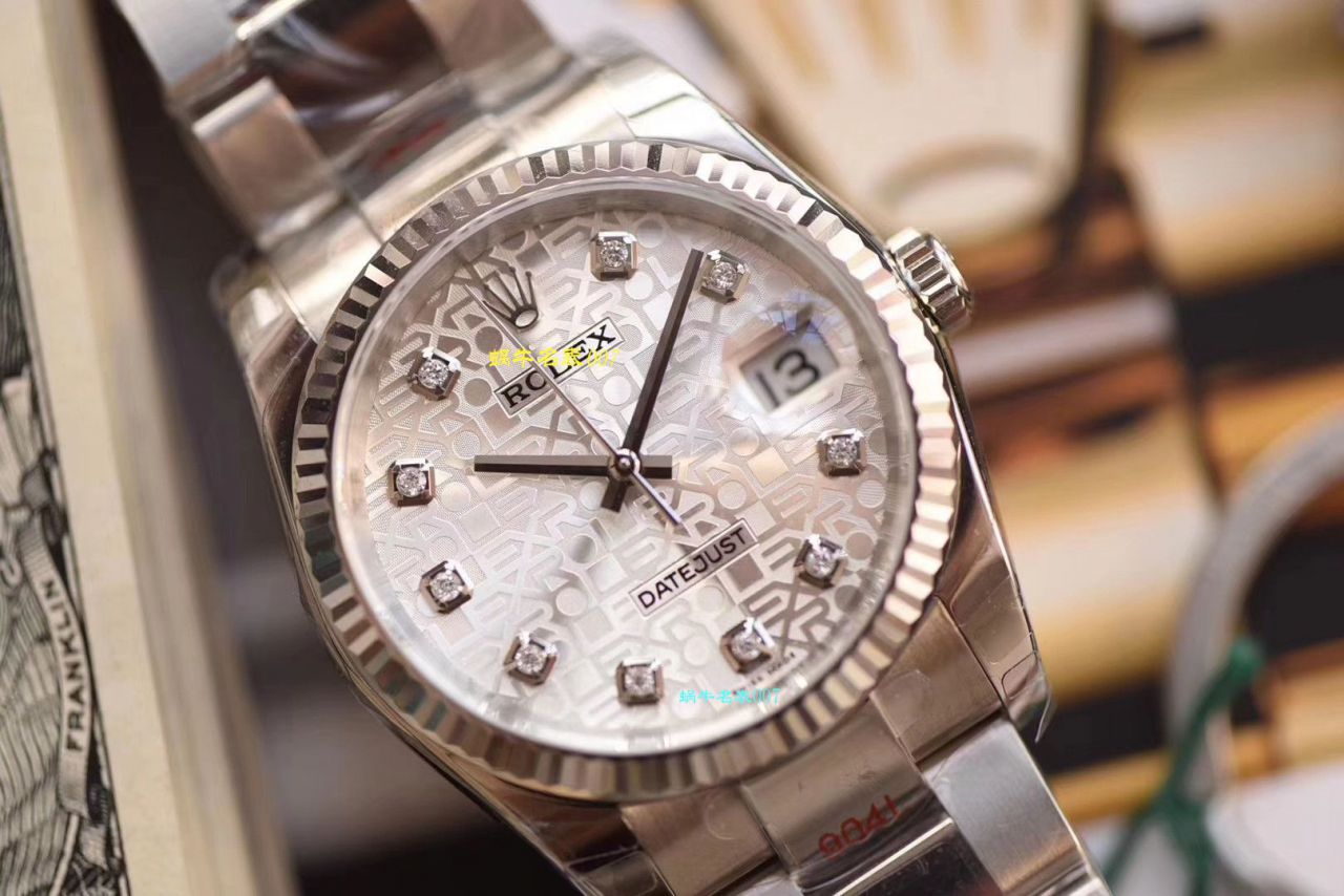 视频评测劳力士男表价格  DJ厂电脑纹面劳力士日志型36系列m116234-0122腕表 / R329