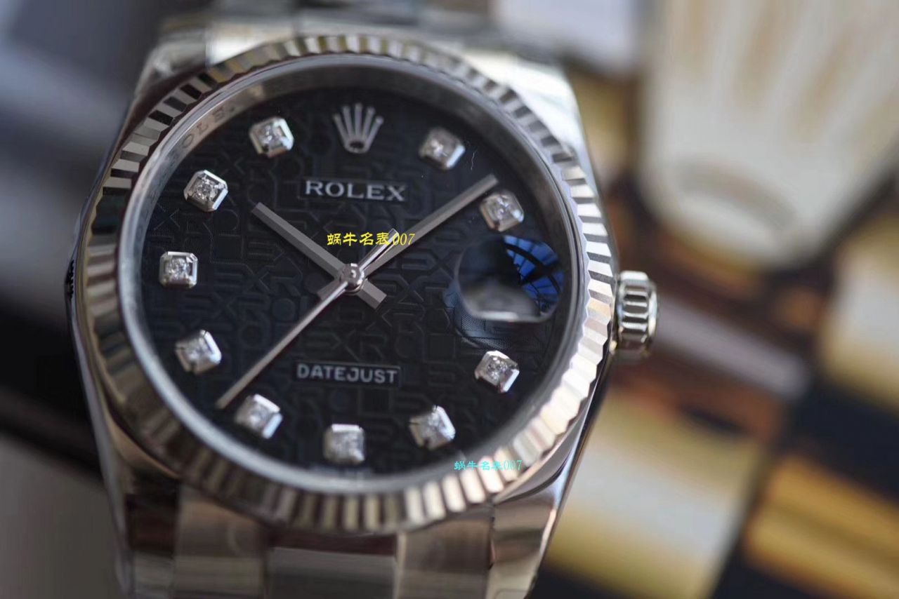   劳力士男表价格视频评测DJ厂劳力士日志型36毫米系列116234白盘腕表 / R239