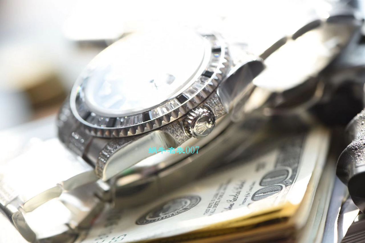   LF厂劳力士表  LF帝皇定制版镶钻黑水鬼，黑钻鬼116610LN-97200  / R367