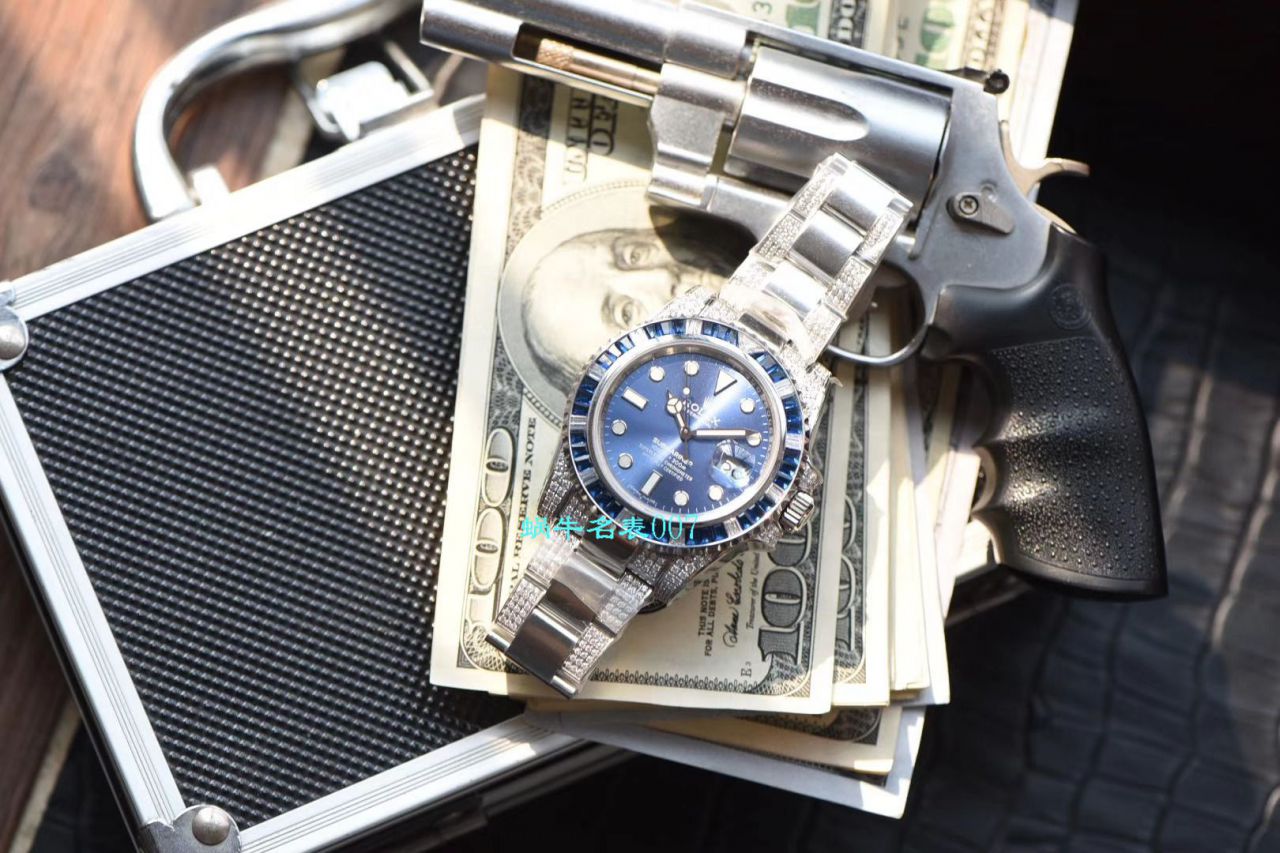   LF厂劳力士  LF帝皇定制版镶钻蓝水鬼❗蓝钻鬼116619LB-97209 / R368