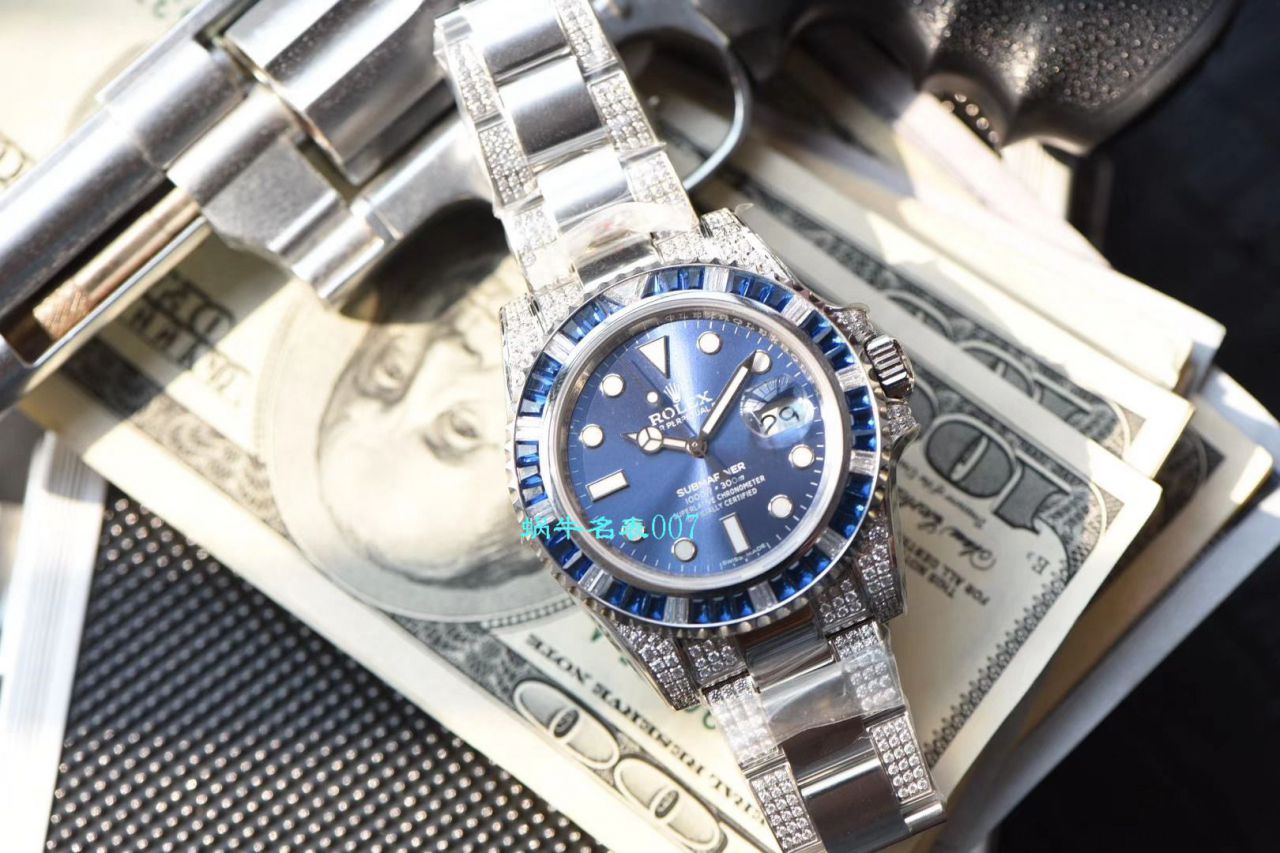  LF厂劳力士  LF帝皇定制版镶钻蓝水鬼❗蓝钻鬼116619LB-97209 / R368