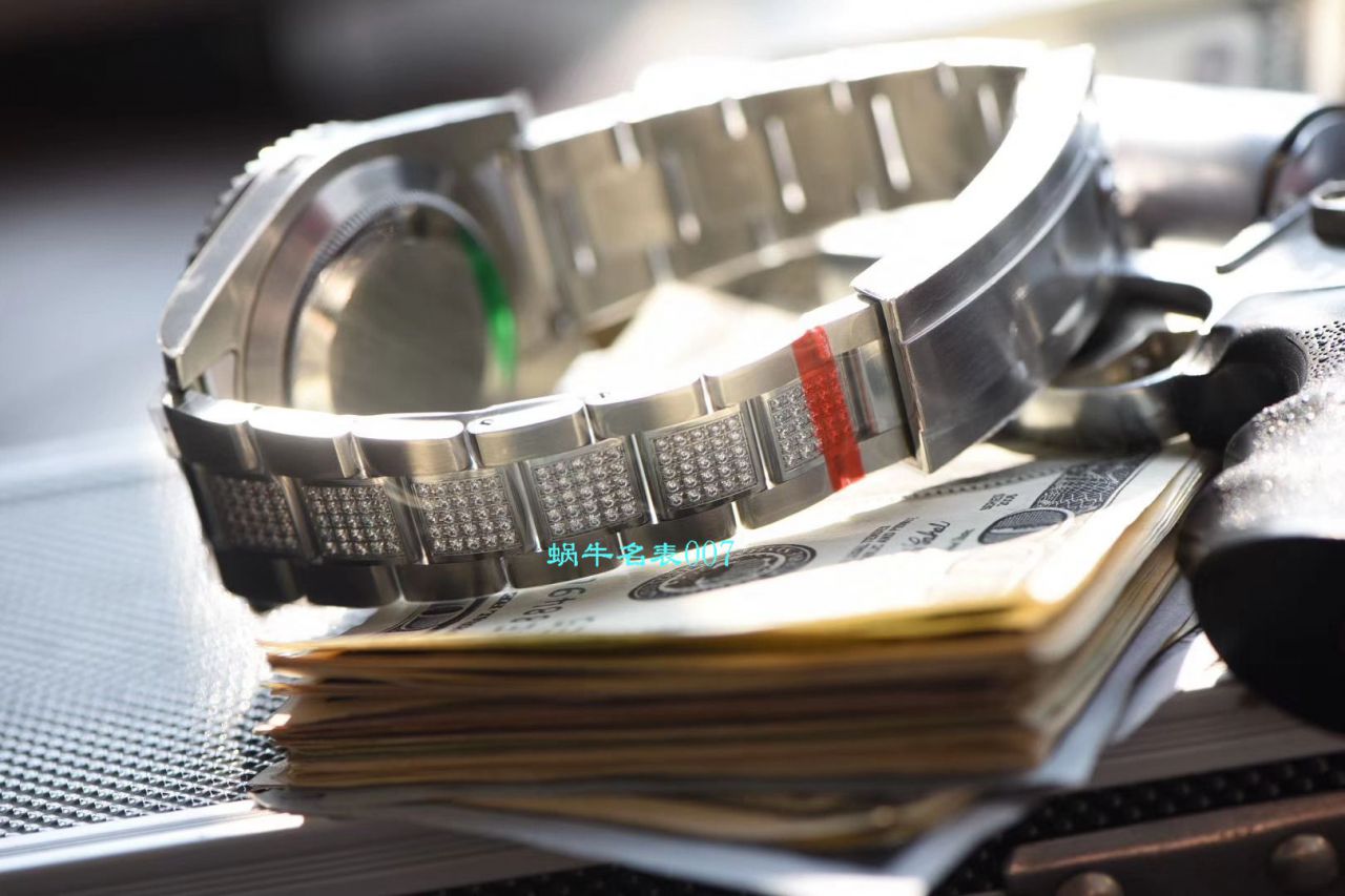   LF厂劳力士表  LF帝皇定制版镶钻黑水鬼，黑钻鬼116610LN-97200  / R367