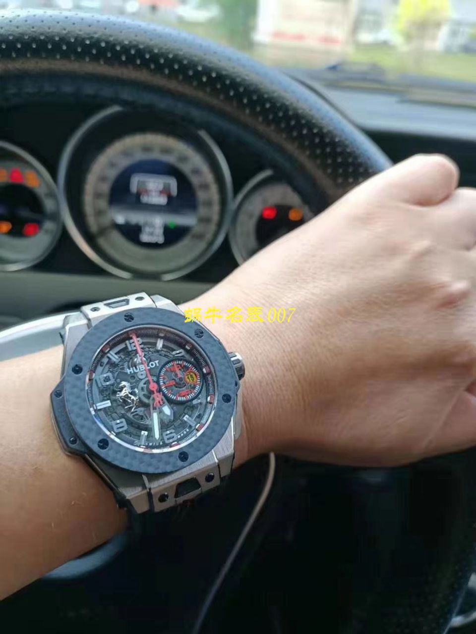 视频评测V6出品  Hublot  Ferrari Titanium F3系列 宇舶法拉利401.NQ.0123.VR腕表 / YB066