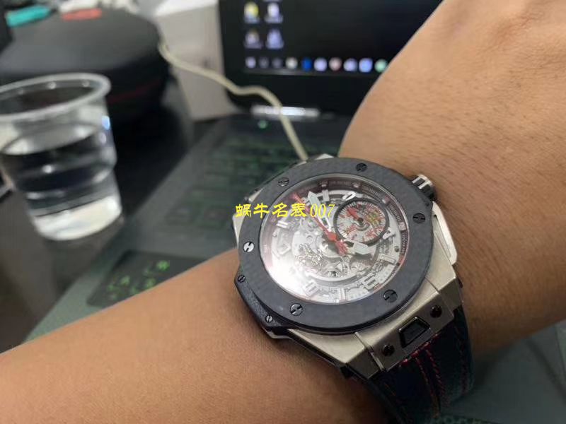 视频评测V6出品  Hublot  Ferrari Titanium F3系列 宇舶法拉利401.NQ.0123.VR腕表 / YB066