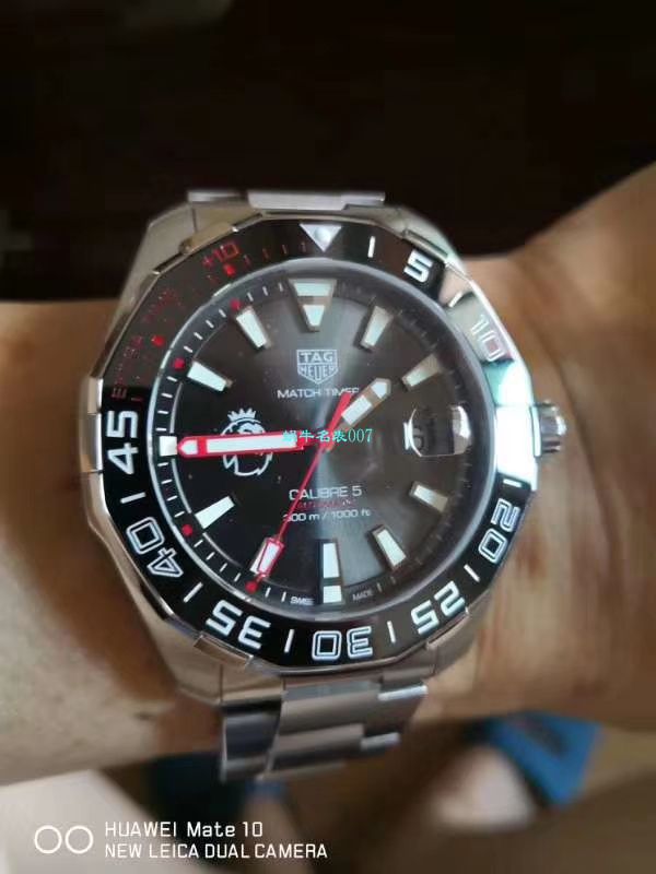   香港原单 支持专柜验货  泰格豪雅竞潜Aquaracer系列300M英超联赛特别款腕表WAY201D.BA0927 / TG037