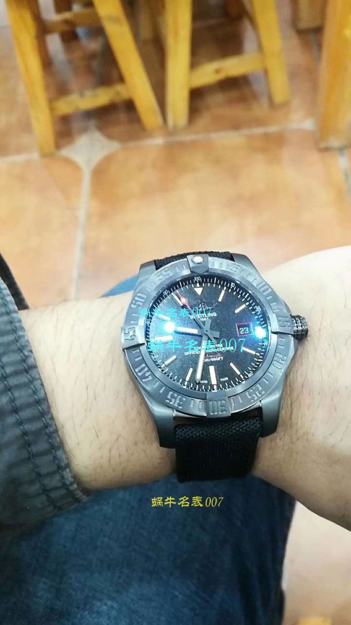 视频评测专柜原单百年灵复仇者黑鸟  百年灵机械计时系列V1731110/BD74/109W/M20BASA.1腕表 / BL093