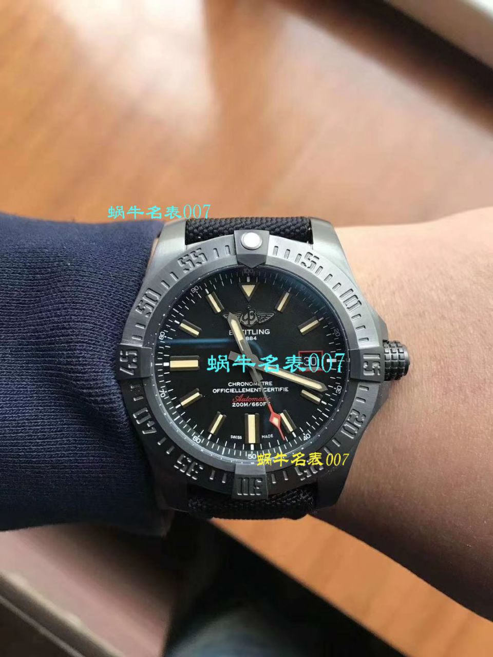 视频评测专柜原单百年灵复仇者黑鸟  百年灵机械计时系列V1731110/BD74/109W/M20BASA.1腕表 / BL093