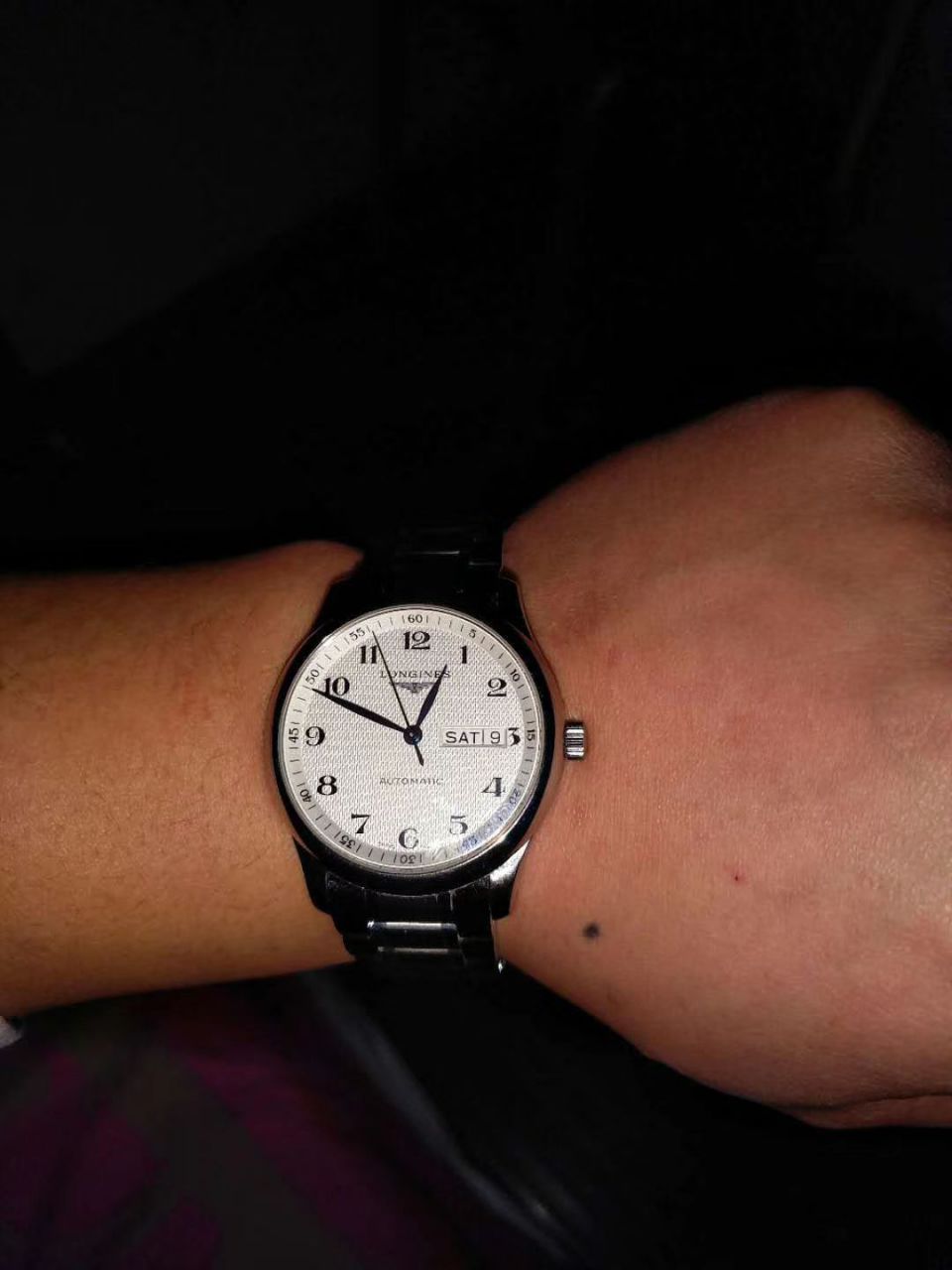   LG  浪琴名匠系列星期日历双历L2.755.4.78.3腕表 / L099