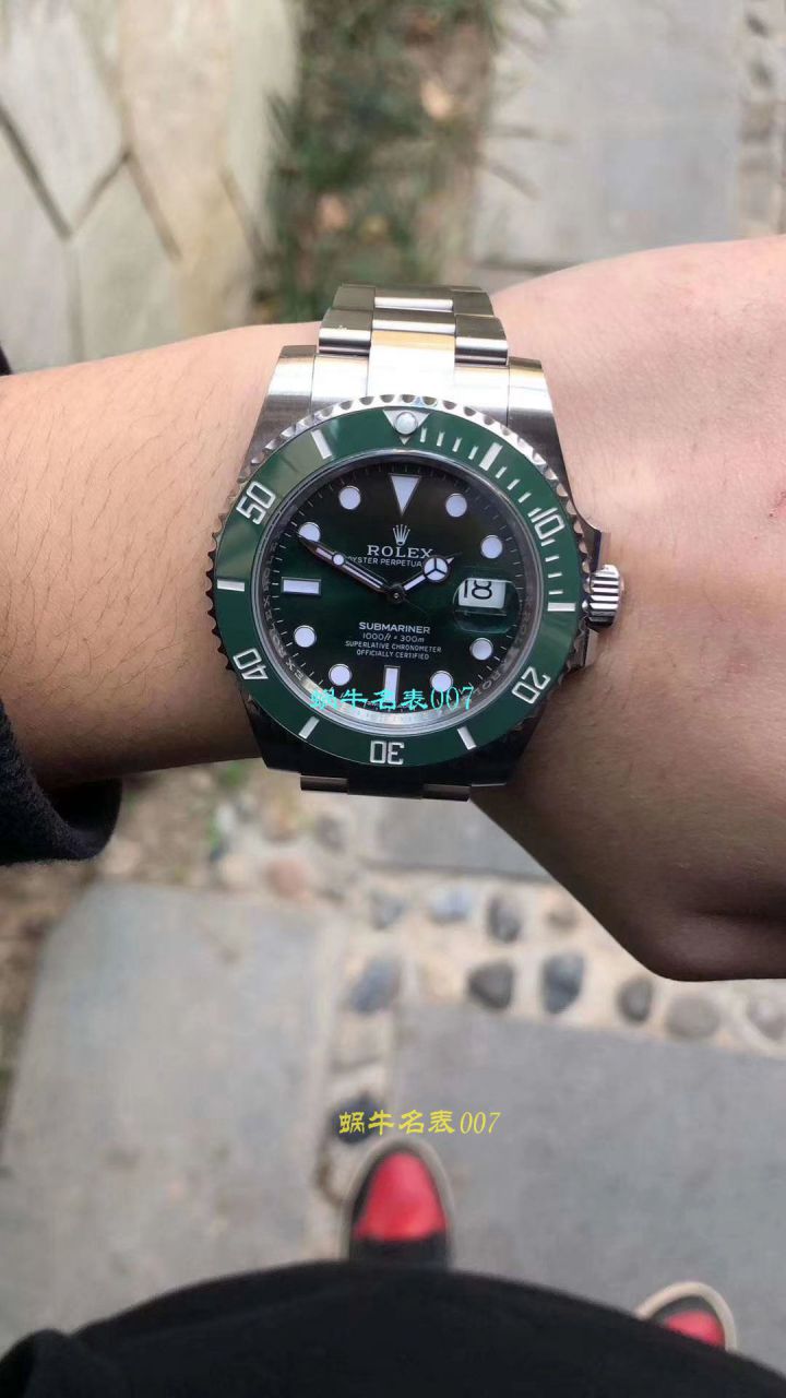   哪里能买到好的瑞士表视频评测NOOB厂迄今为止最强ROLEX绿水鬼～V9版本黑水鬼 / FK07