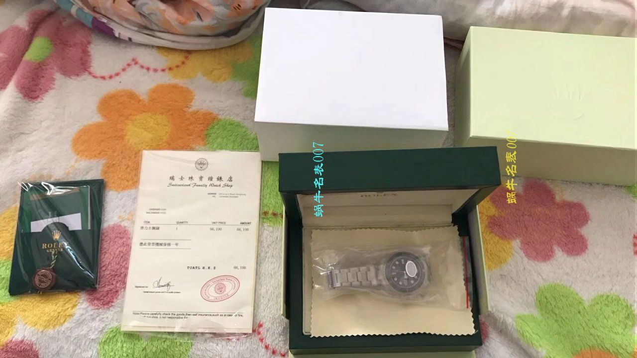   NOOB厂V9版本904L不锈钢版本  劳力士潜航者型116610LV-97200 绿盘腕表(绿水鬼)、116610LN-97200 《黑水鬼》 / RCB199