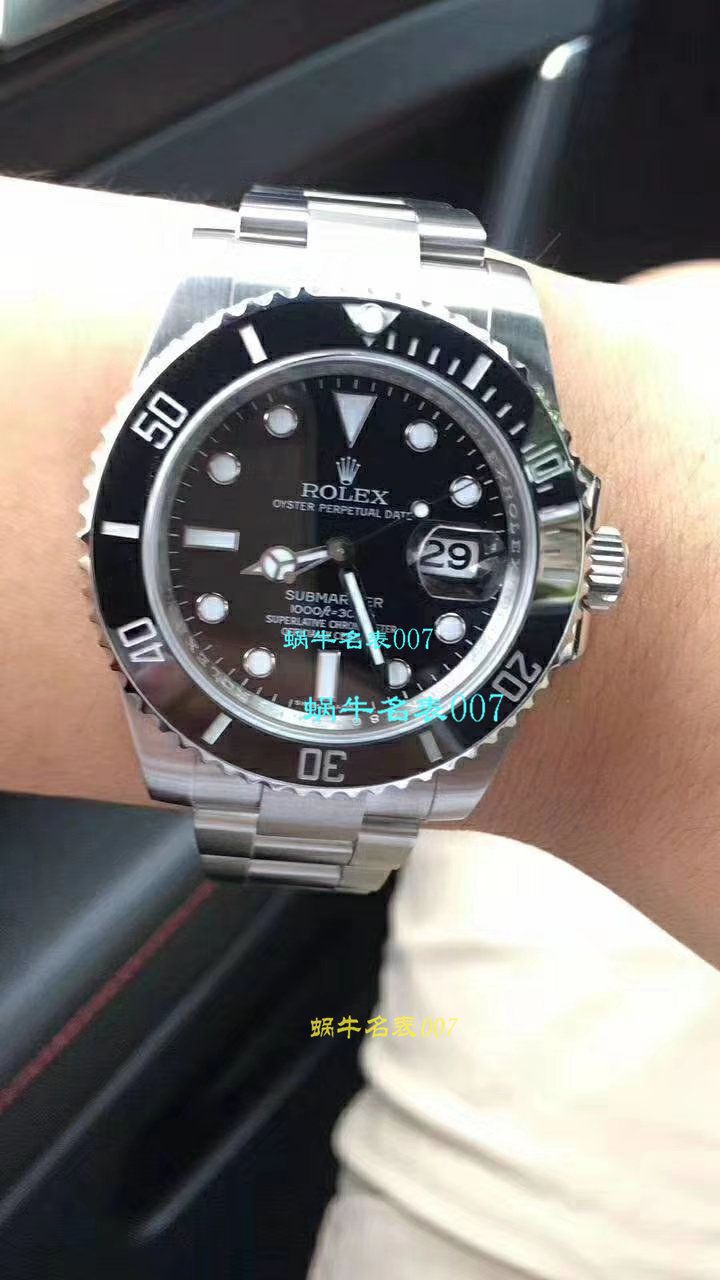   哪里能买到好的瑞士表视频评测NOOB厂迄今为止最强ROLEX绿水鬼～V9版本黑水鬼 / FK07