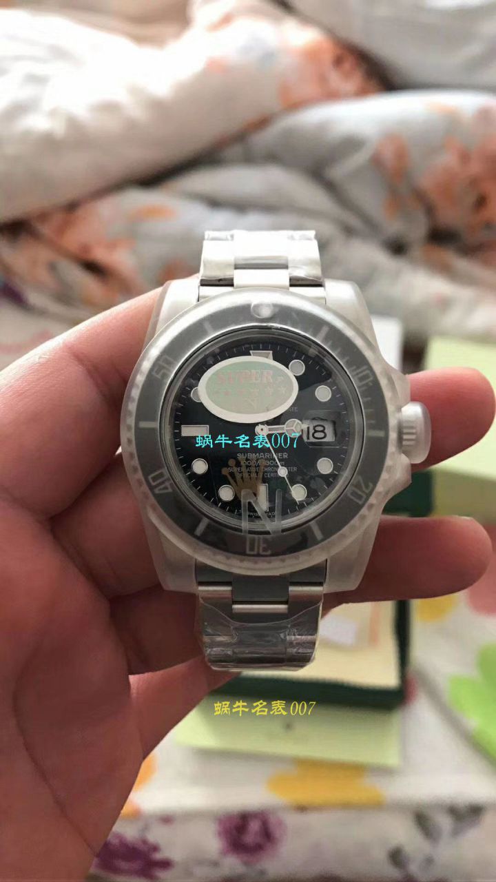   哪里能买到好的瑞士表视频评测NOOB厂迄今为止最强ROLEX绿水鬼～V9版本黑水鬼 / FK07