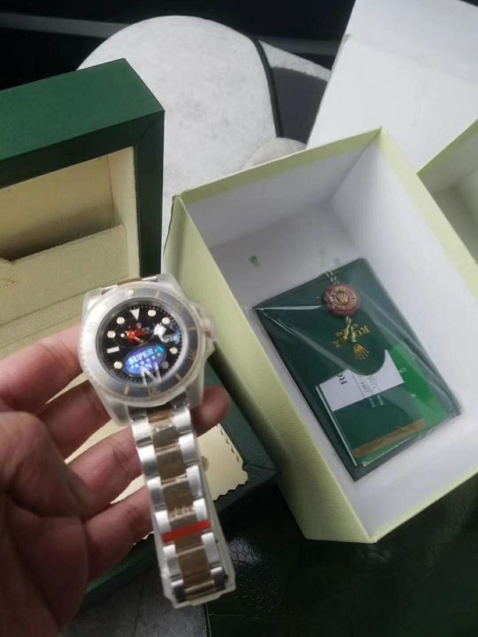   哪里能买到好的瑞士表视频评测NOOB厂迄今为止最强ROLEX绿水鬼～V9版本黑水鬼 / FK07