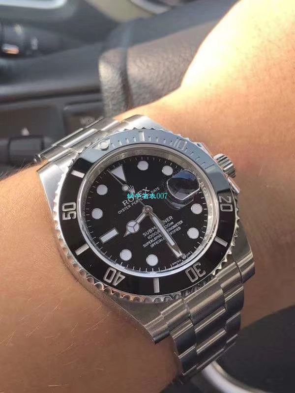   哪里能买到好的瑞士表视频评测NOOB厂迄今为止最强ROLEX绿水鬼～V9版本黑水鬼 / FK07