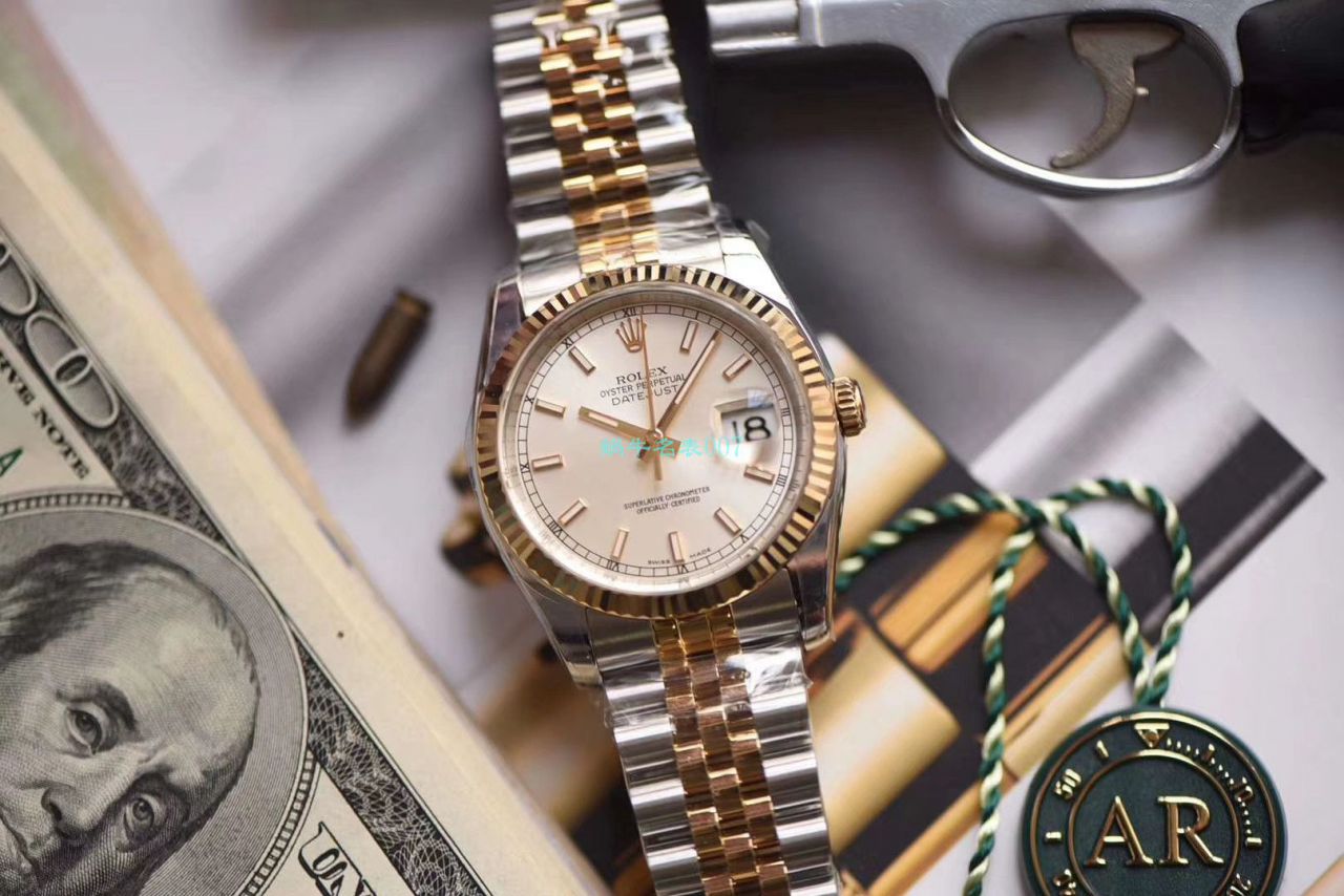 劳力士日志型系列116233银盘纪念型表带腕表,116233金盘镶钻,116233黑盘纪念表带,m126233-0015  AR   / R277