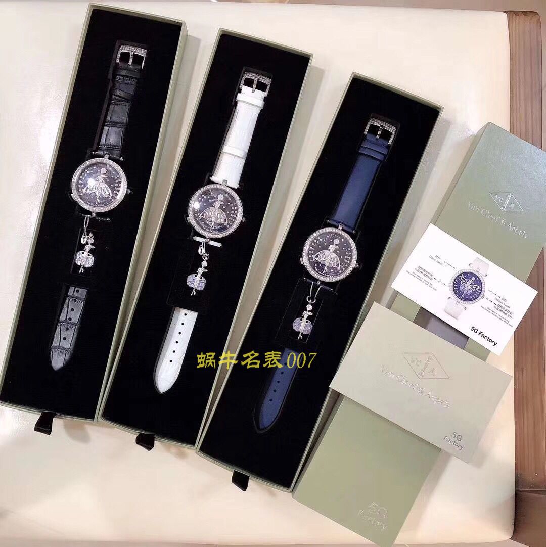   5G厂Van Cleef & Arpels女表舞动天使  梵克雅宝诗意复杂功能系列VCARO4F200腕表 / VCA06