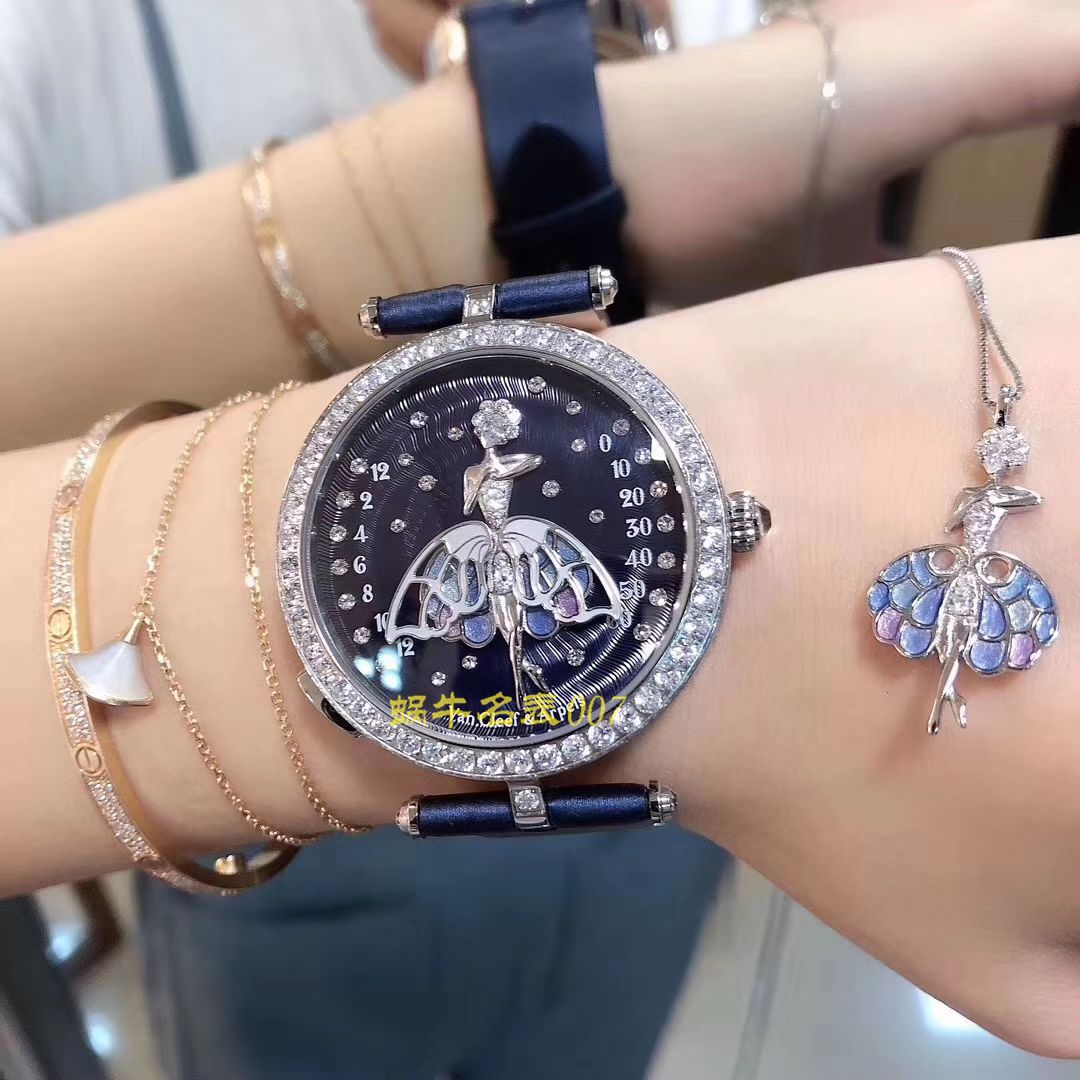   5G厂Van Cleef & Arpels女表舞动天使  梵克雅宝诗意复杂功能系列VCARO4F200腕表 / VCA06