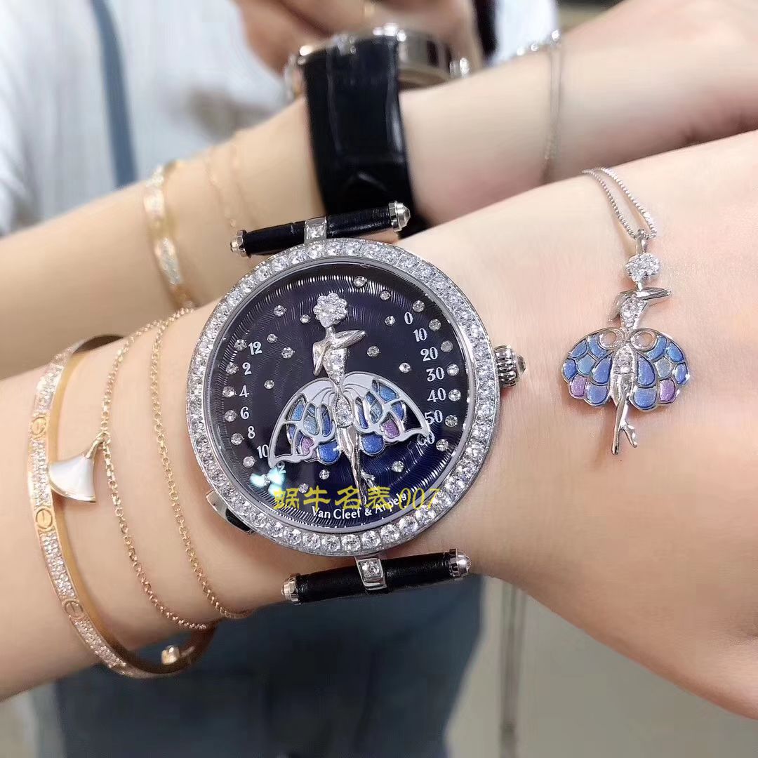   5G厂Van Cleef & Arpels女表舞动天使  梵克雅宝诗意复杂功能系列VCARO4F200腕表 / VCA06