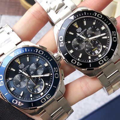   渠道原单Tagheuer石英计时表  泰格豪雅竞潜系列CAY111B.BA0927，CAY111A.BA0927腕表