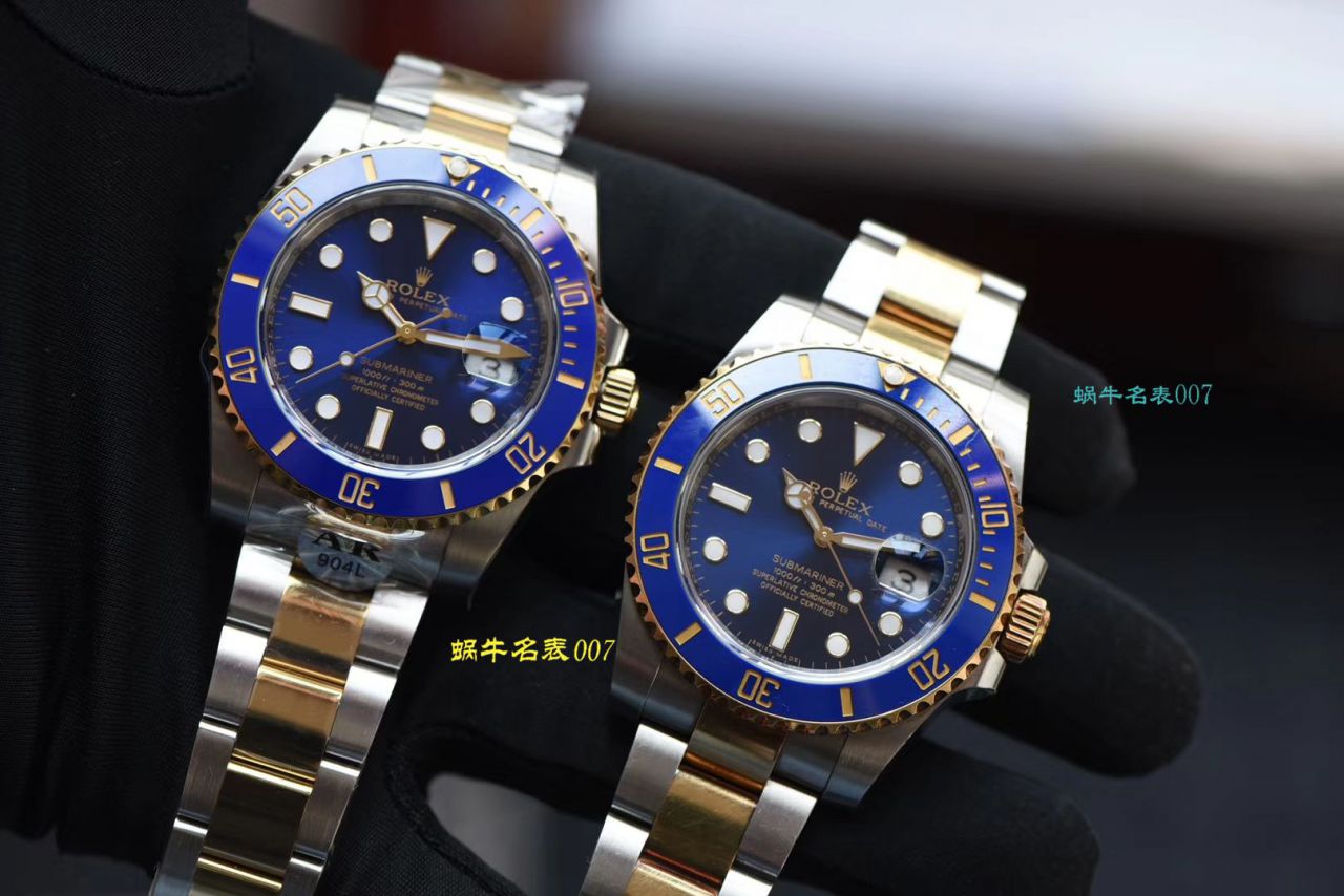   AR厂Rolex表  劳力士潜航者型系列116613LB-97203 蓝盘腕表(904钢间金蓝水鬼) / R369