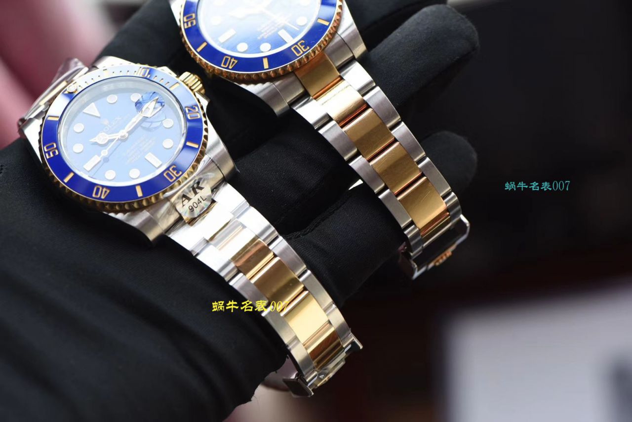   AR厂Rolex表  劳力士潜航者型系列116613LB-97203 蓝盘腕表(904钢间金蓝水鬼) / R369