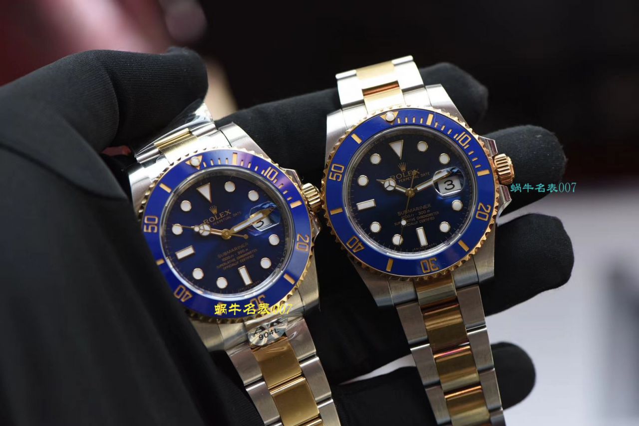   AR厂Rolex表  劳力士潜航者型系列116613LB-97203 蓝盘腕表(904钢间金蓝水鬼) / R369