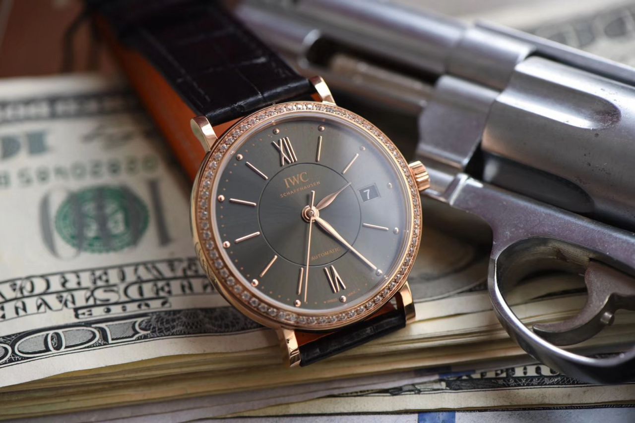 视频评测M+厂IWC万国表柏涛菲诺IW458108女士腕表 / M382