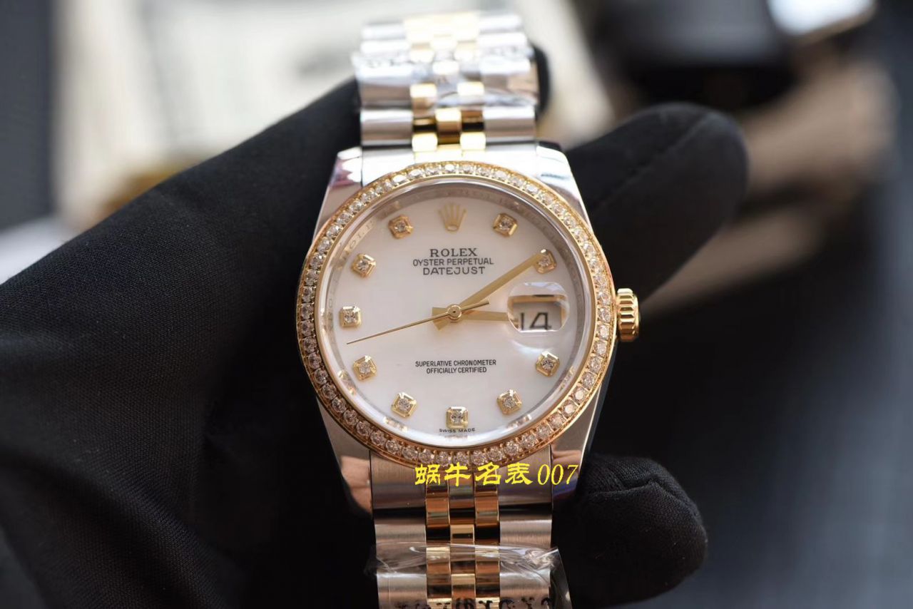   台湾厂劳力士女表  劳力士女装日志型系列116243-63603白面表盘腕表 / R371