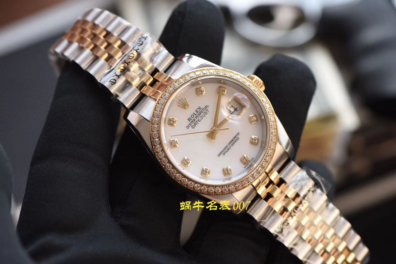   台湾厂劳力士女表  劳力士女装日志型系列116243-63603白面表盘腕表 / R371